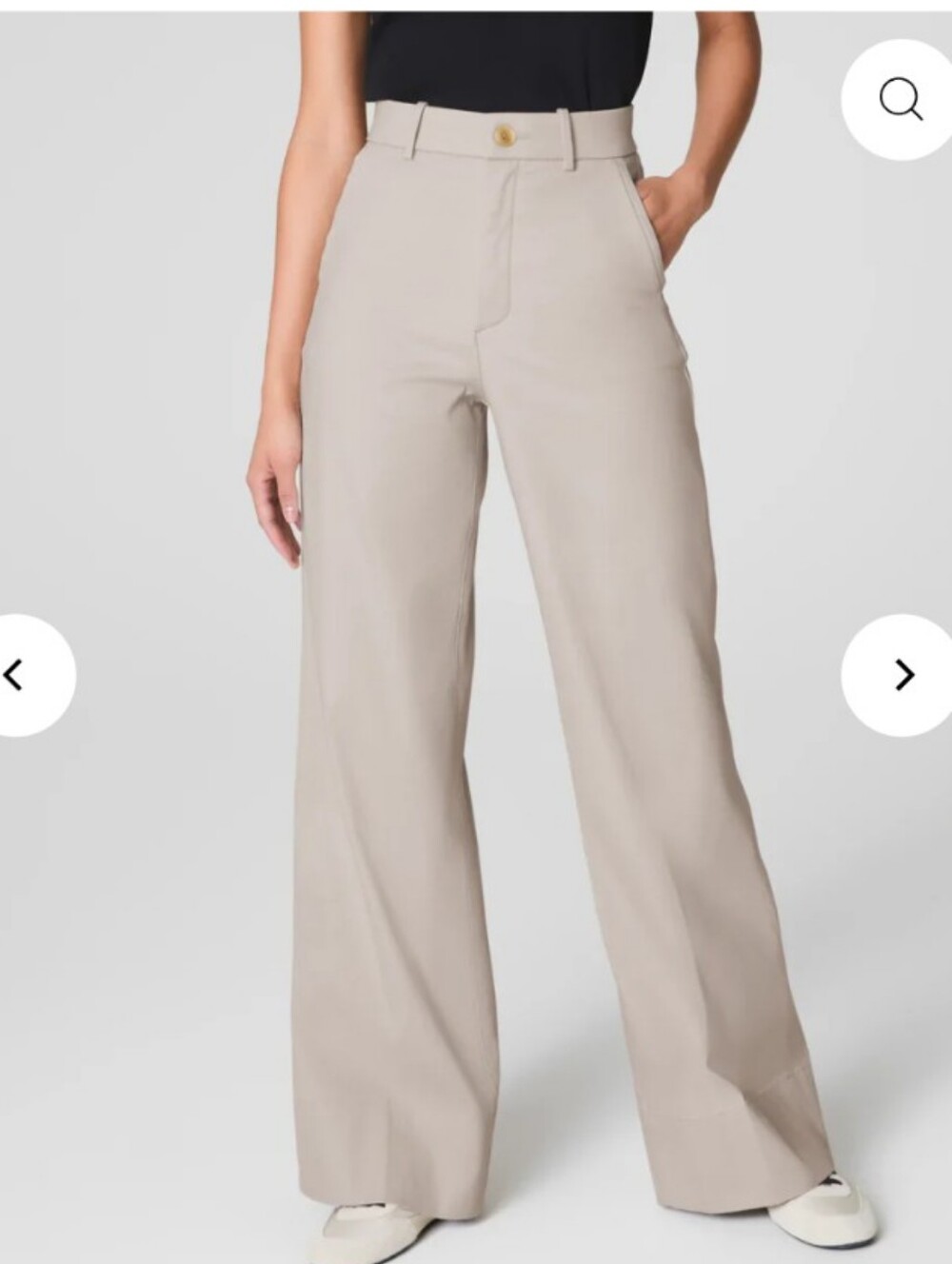 Spanx Stretch Twill Wide Leg Pants Petite